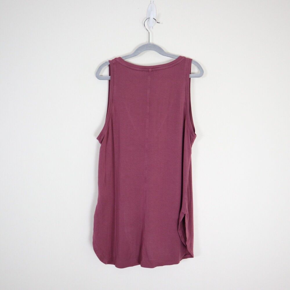 Aritzia Babaton Size XS Zayn Tank Top Jersey V-Neck Plum Purple - Picture 7 of 9
